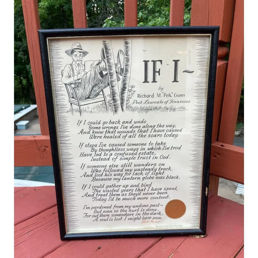 Vintage Framed Poem 